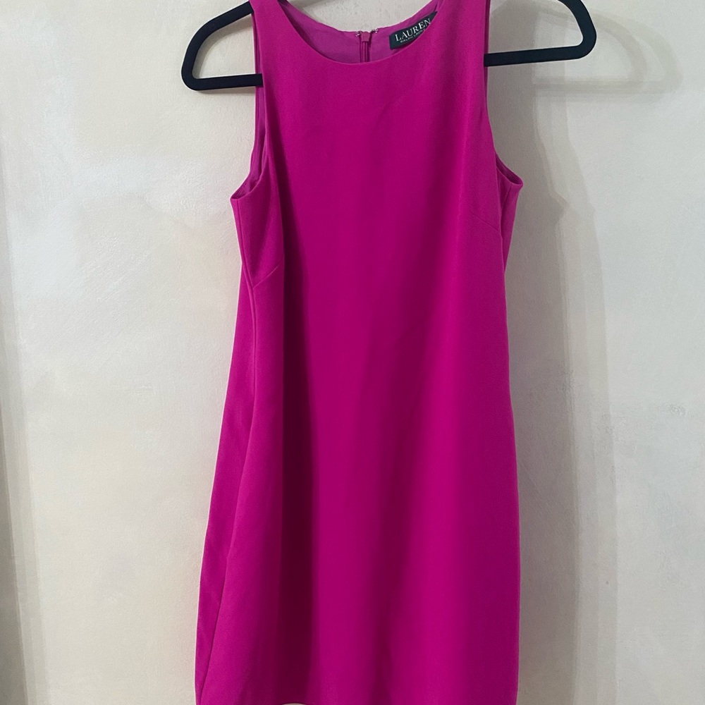 Ralph Lauren Vibrant Pink Mini Dress with pockets